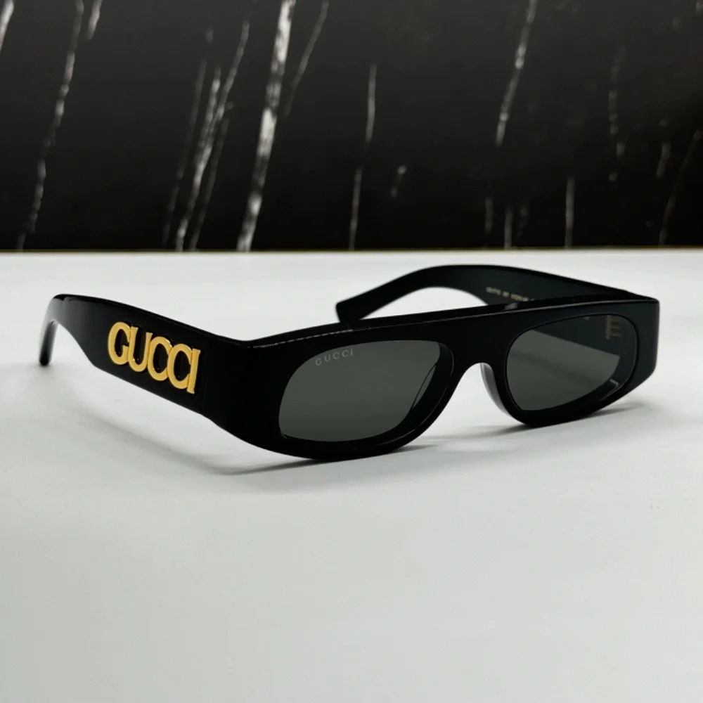 NEW GG1771S 001 GUCCI BLACK GREY GEOMETRIC WOMEN GUCCI SUNGLASSES